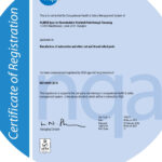 ISO 45001 2018 certificate